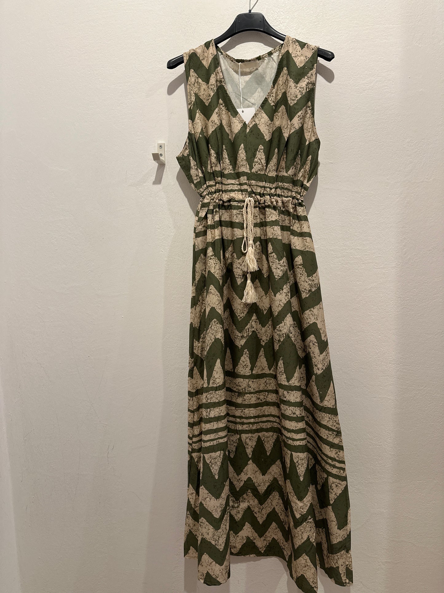 Kleid mit Muster und Zugband