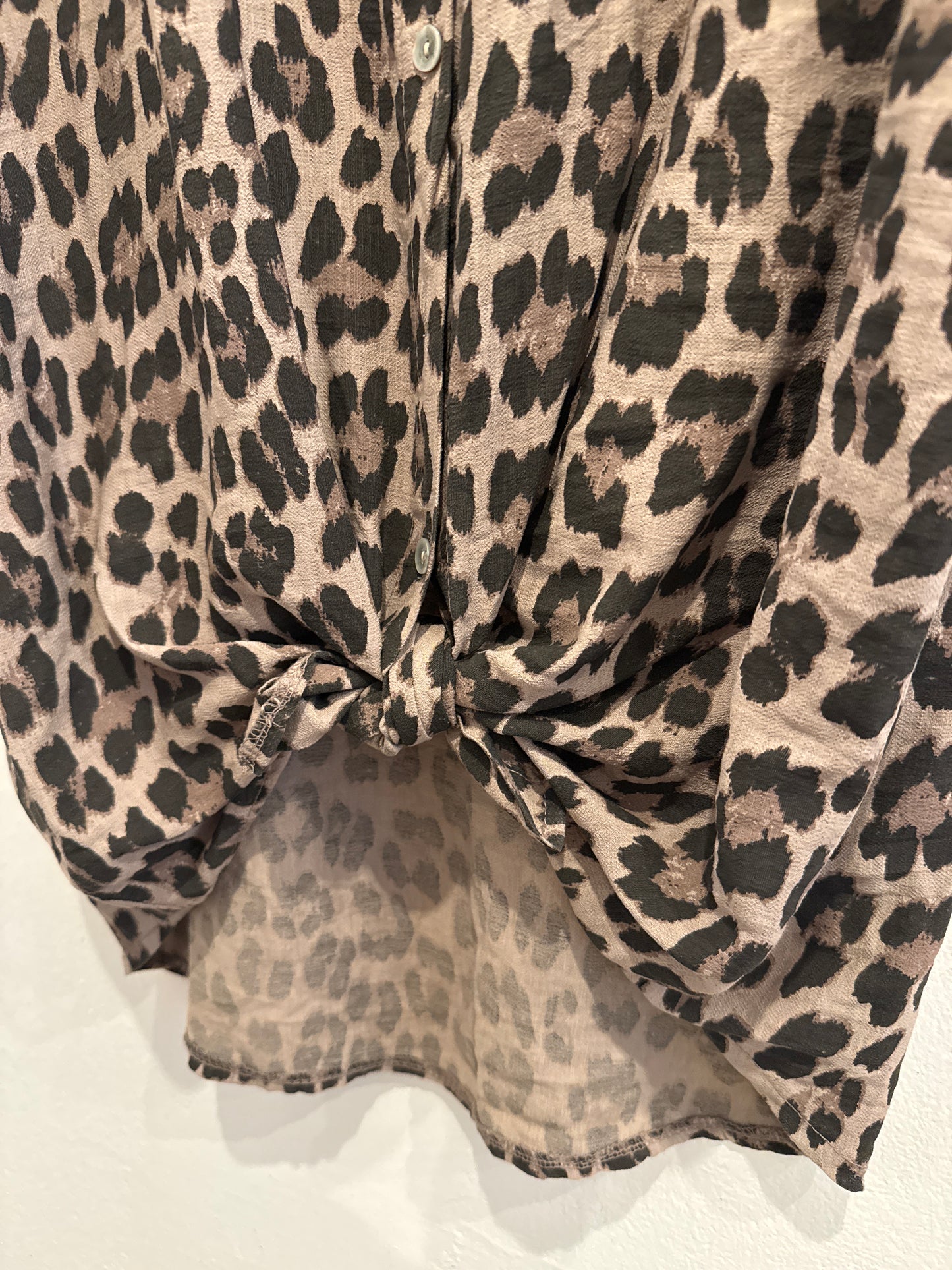 Bluse mit Leoparden Print